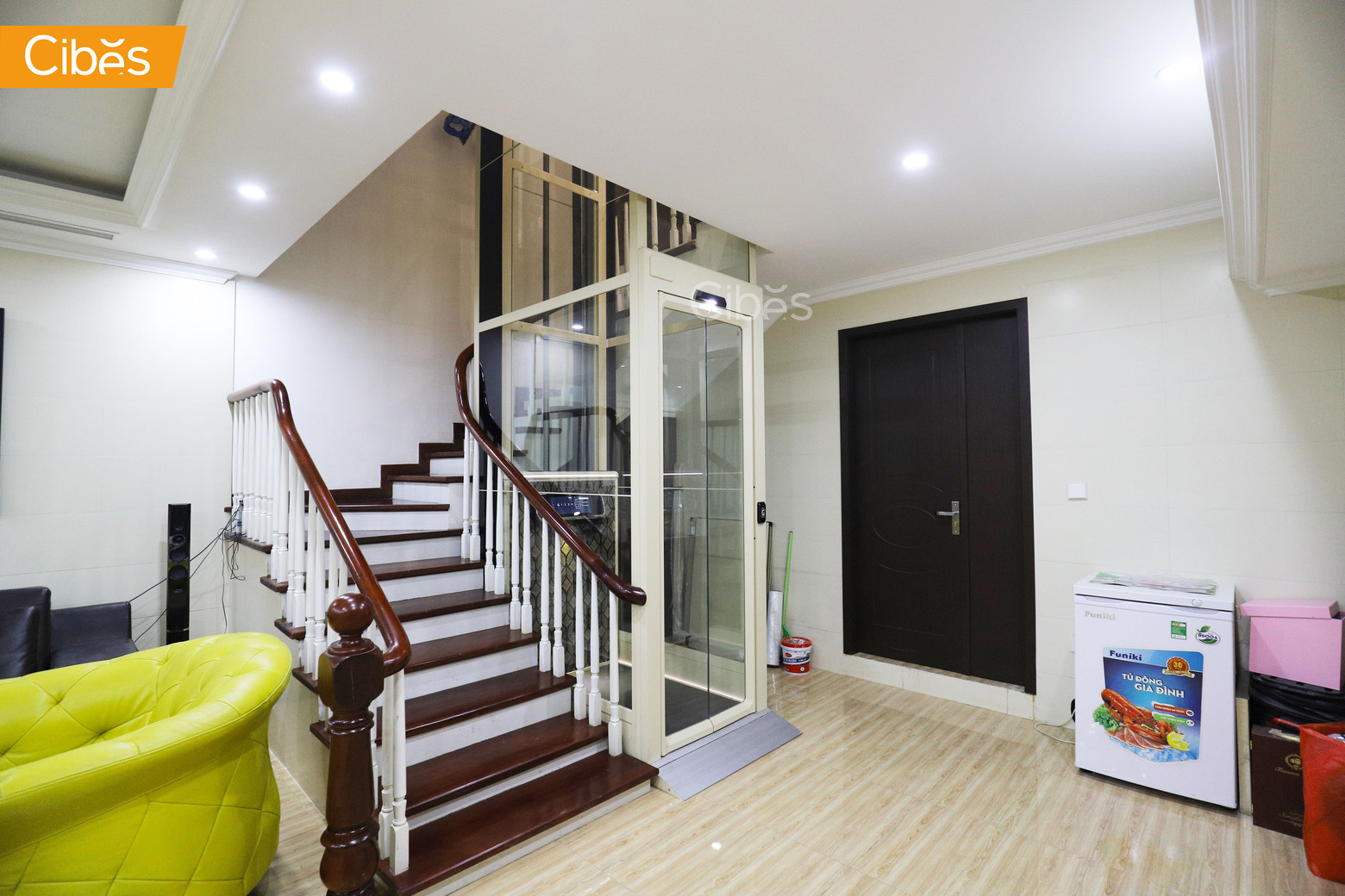 Sau khi lắp đặt thang máy không hố pit Cibes